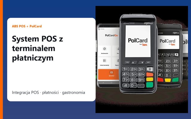 ABS POS + PolCard: system POS z terminalem płatniczym dla gastronomii